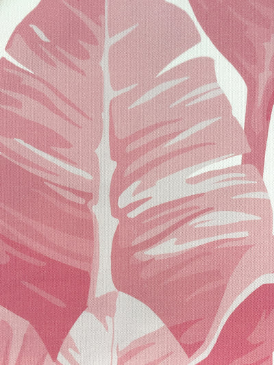 fabric by the yard pacifico palm garcelle pink on flax linen