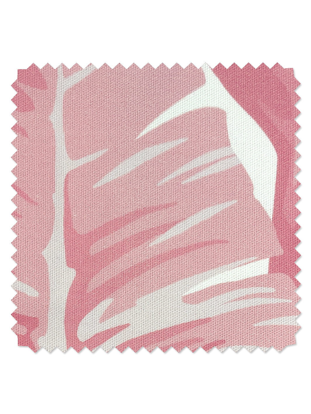fabric by the yard pacifico palm garcelle pink on flax linen