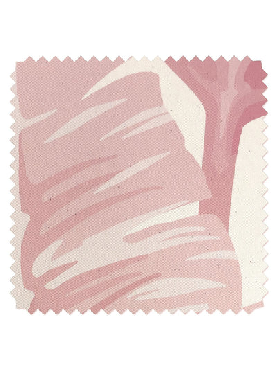 fabric by the yard pacifico palm garcelle pink on raw canvas