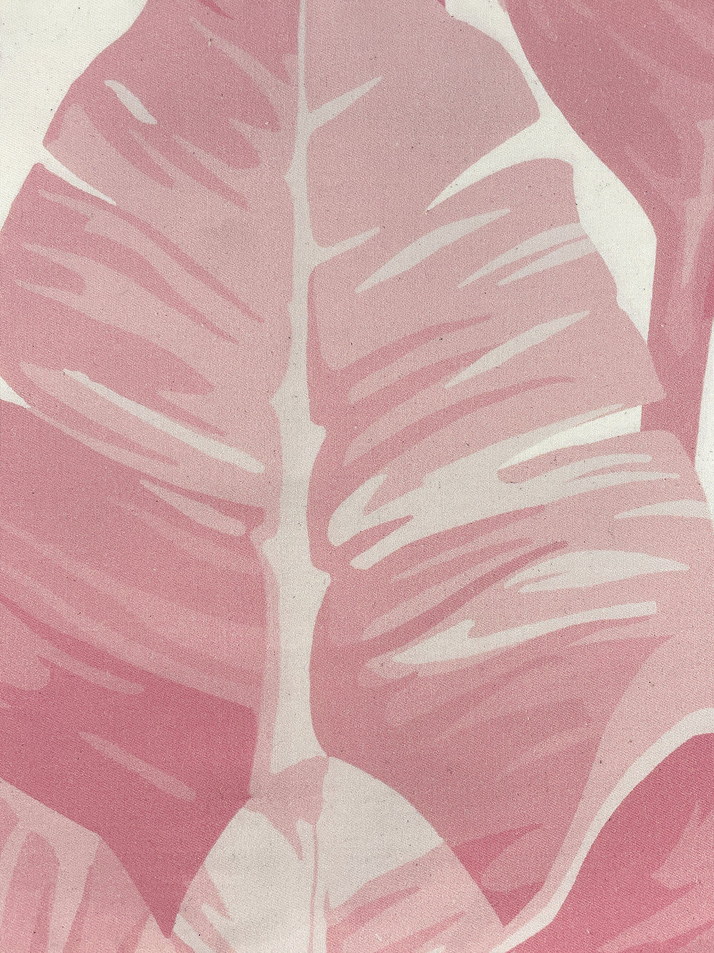 fabric by the yard pacifico palm garcelle pink on raw canvas