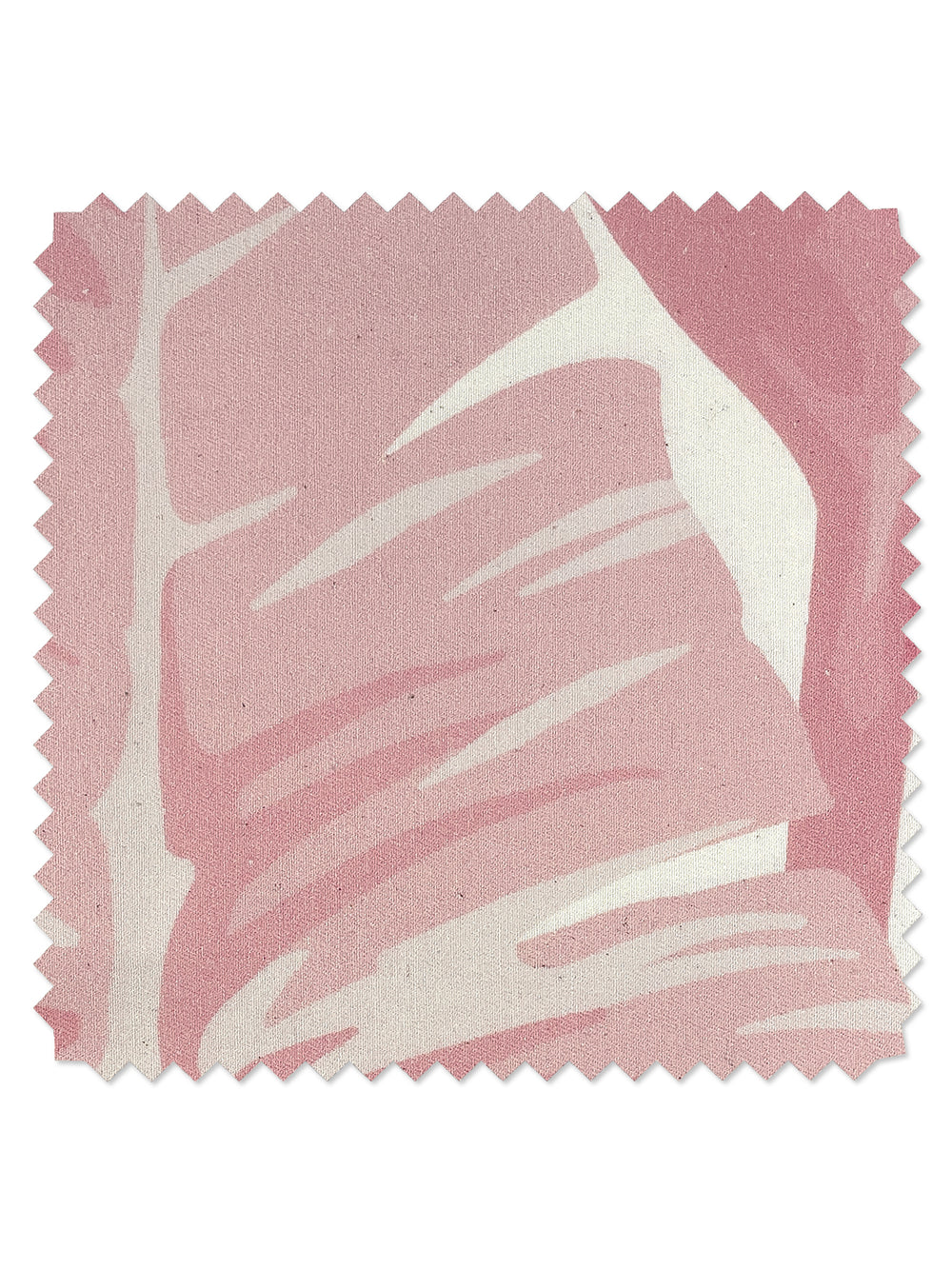 fabric by the yard pacifico palm garcelle pink on raw canvas