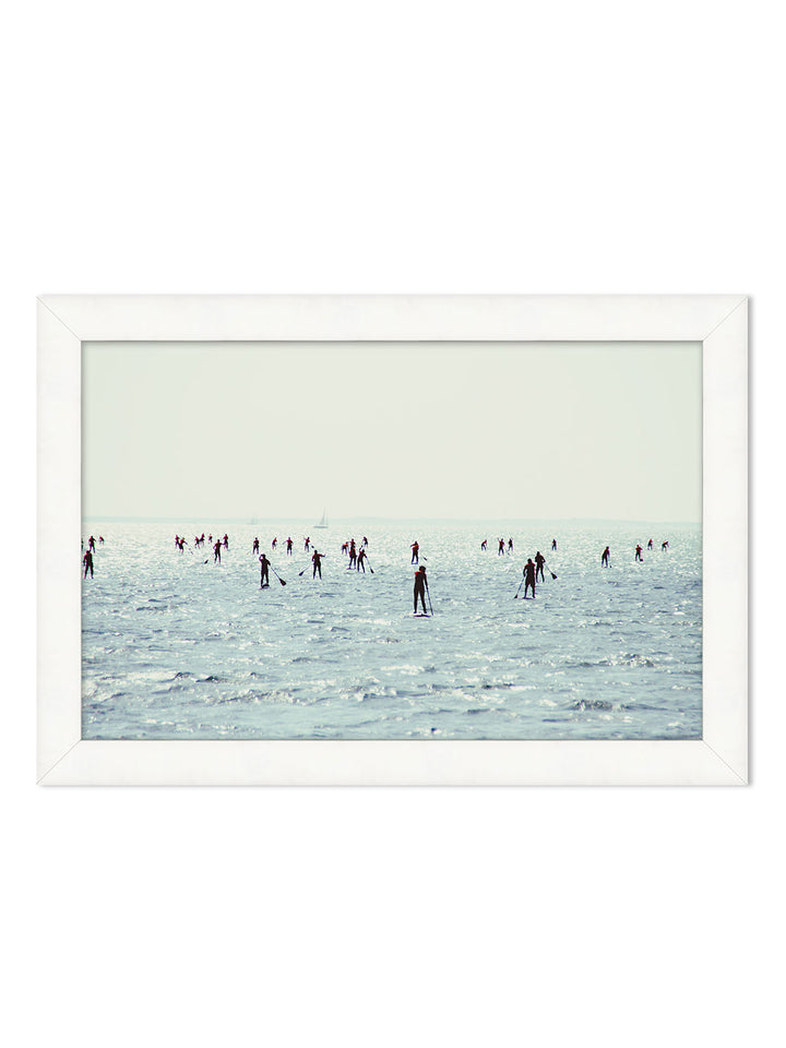 'Paddle Board Fleet' by Nathan Turner Framed Art