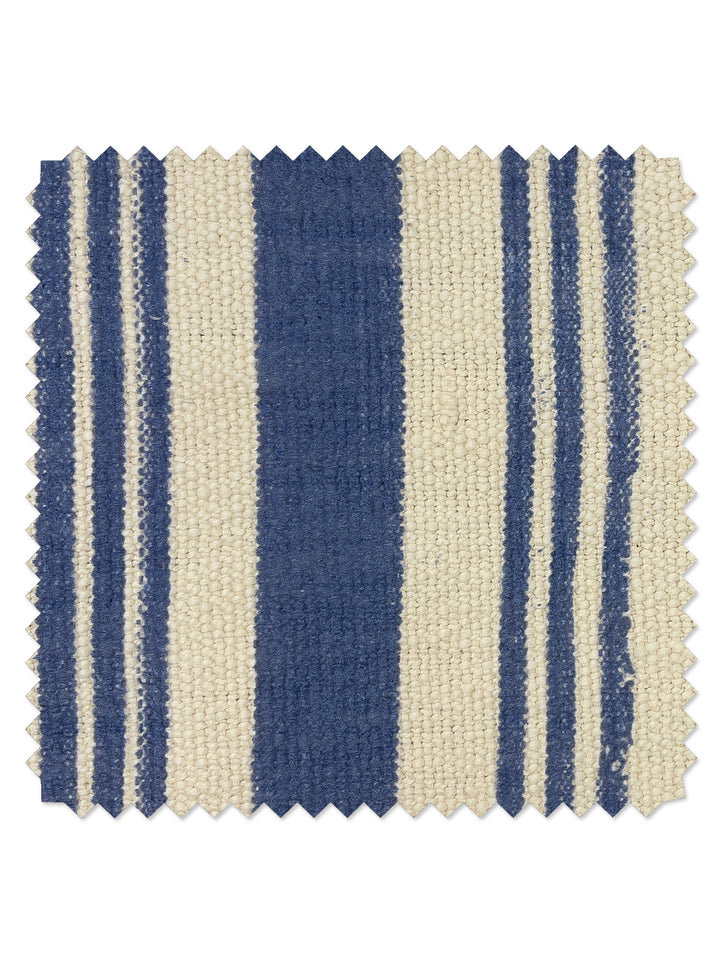 fabric by the yard painted stripes blue on california cotton