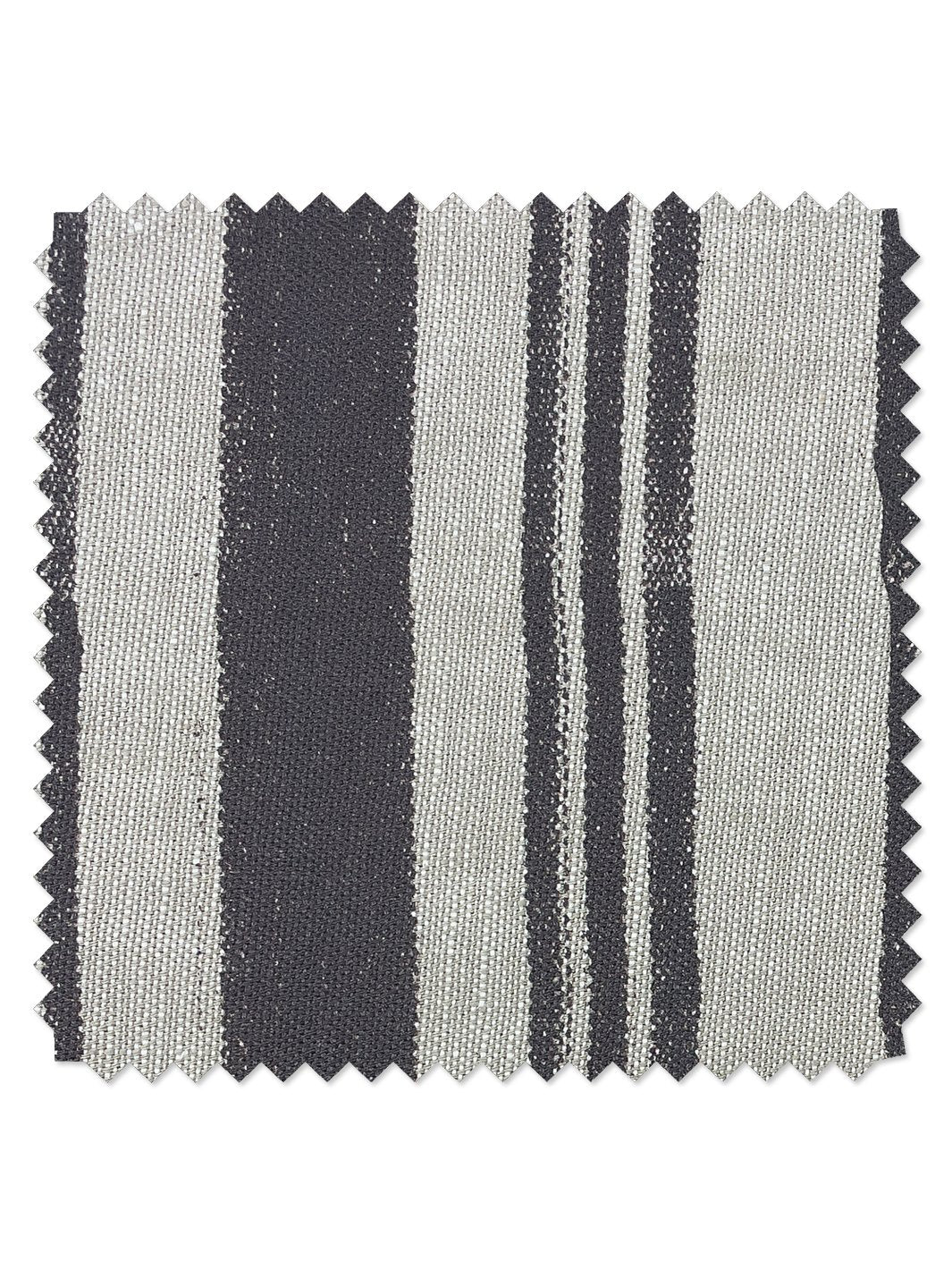 fabric by the yard painted stripes chocolate on raw canvas