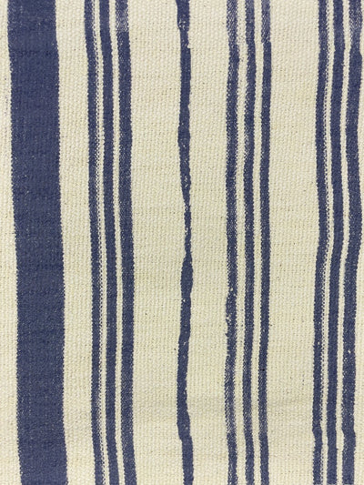 fabric by the yard painted stripes navy on raw canvas