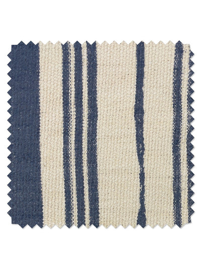 fabric by the yard painted stripes navy on raw canvas