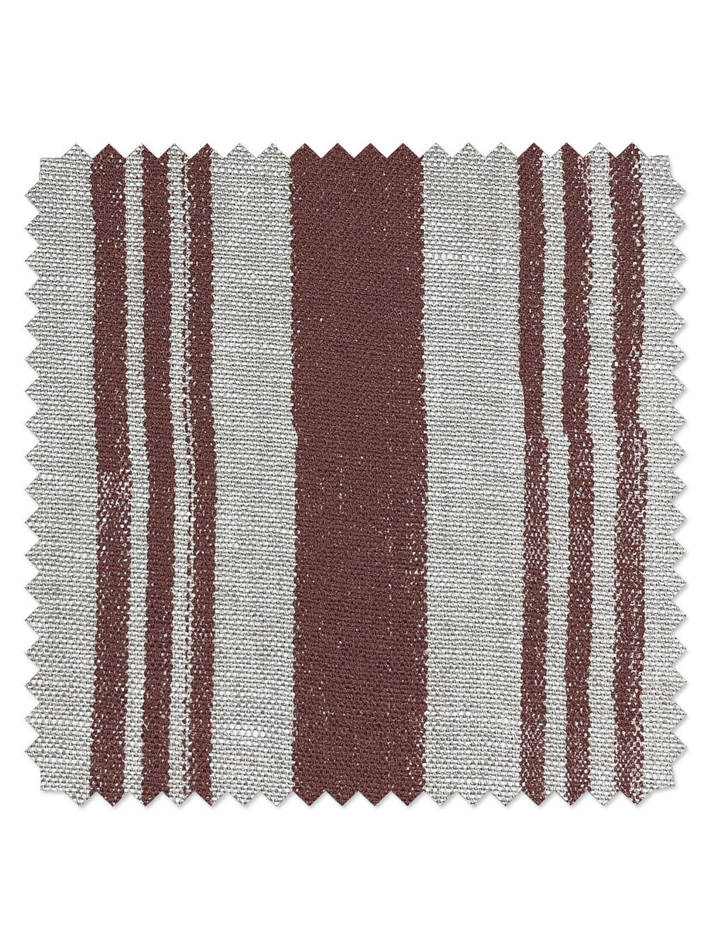 fabric by the yard painted stripes rust on raw canvas