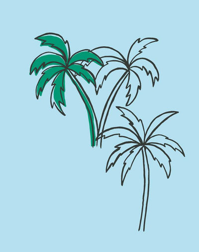 palms baby blue