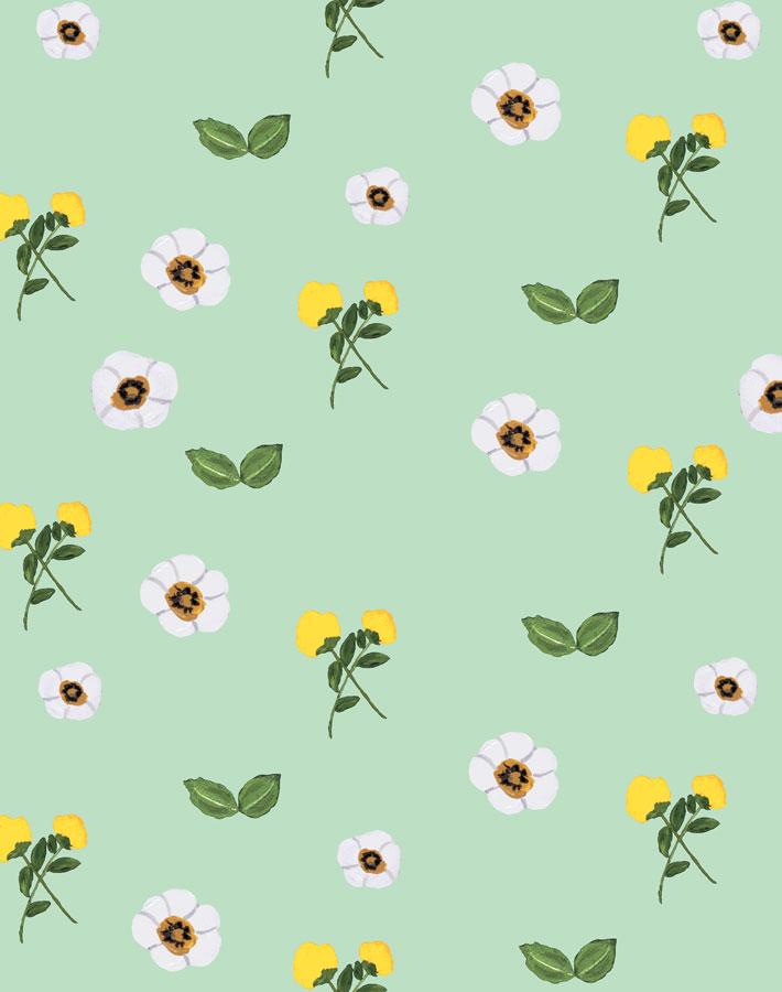 parfumee garden aventurine wallpaper by carly beck