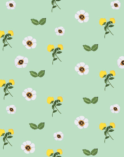 parfumee garden aventurine wallpaper by carly beck