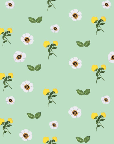 'Parfumee Garden' Wallpaper by Carly Beck - Aventurine