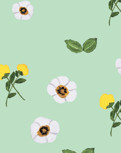 parfumee garden aventurine wallpaper by carly beck