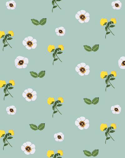 'Parfumee Garden' Wallpaper by Carly Beck - Ocean