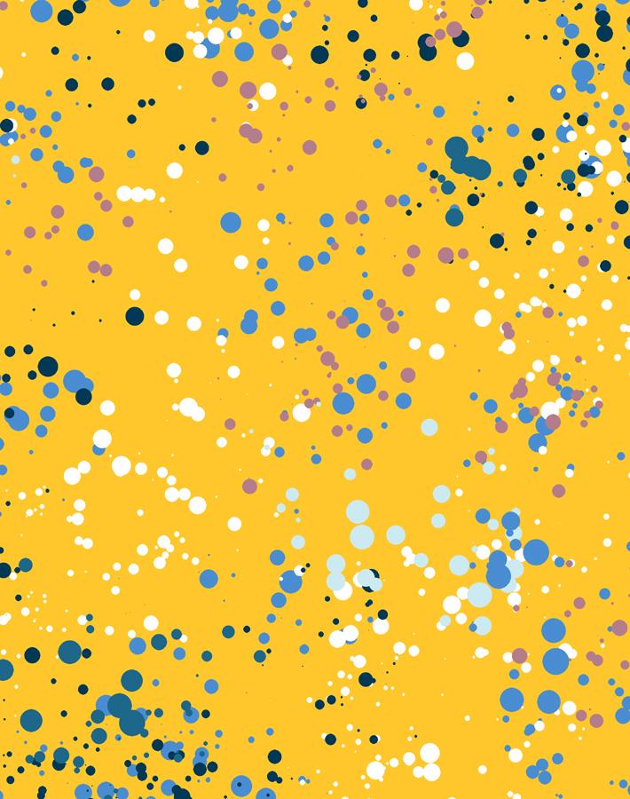 'Parsons Paint' Wallpaper by Chris Benz - Yellow
