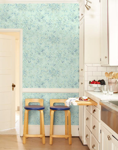 'Parsons Paint' Wallpaper by Chris Benz - Robins Egg