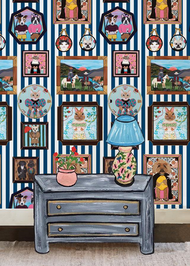pet-portrait-gallery-navy-wallpaper-by-carly-beck