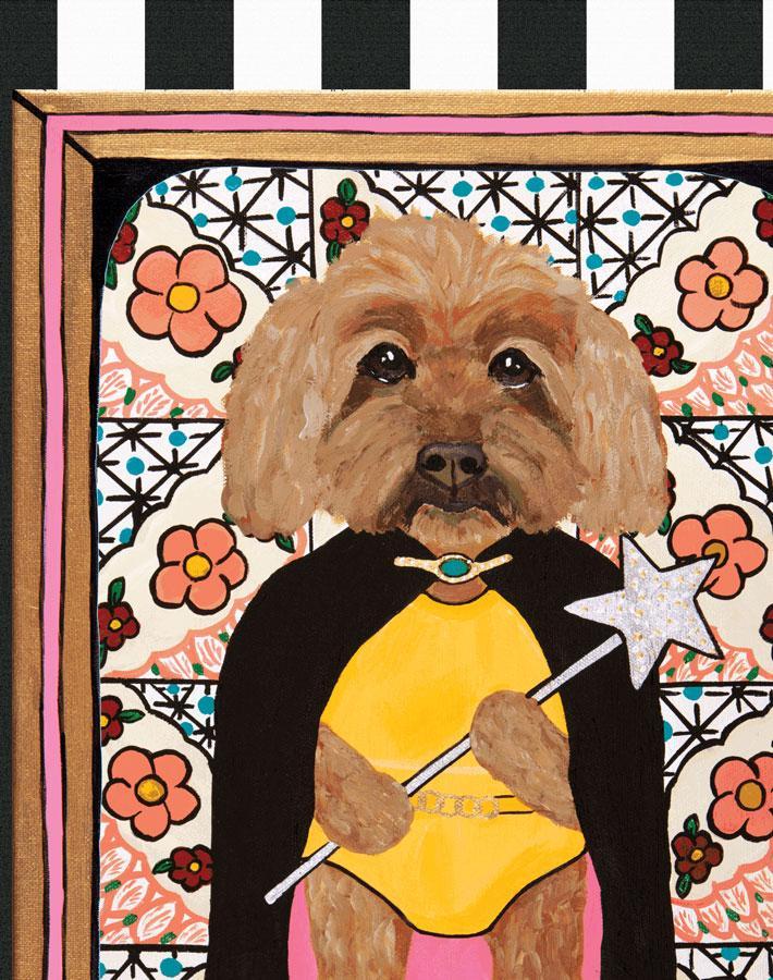 'Pet Portrait Gallery' Wallpaper by Carly Beck - Black