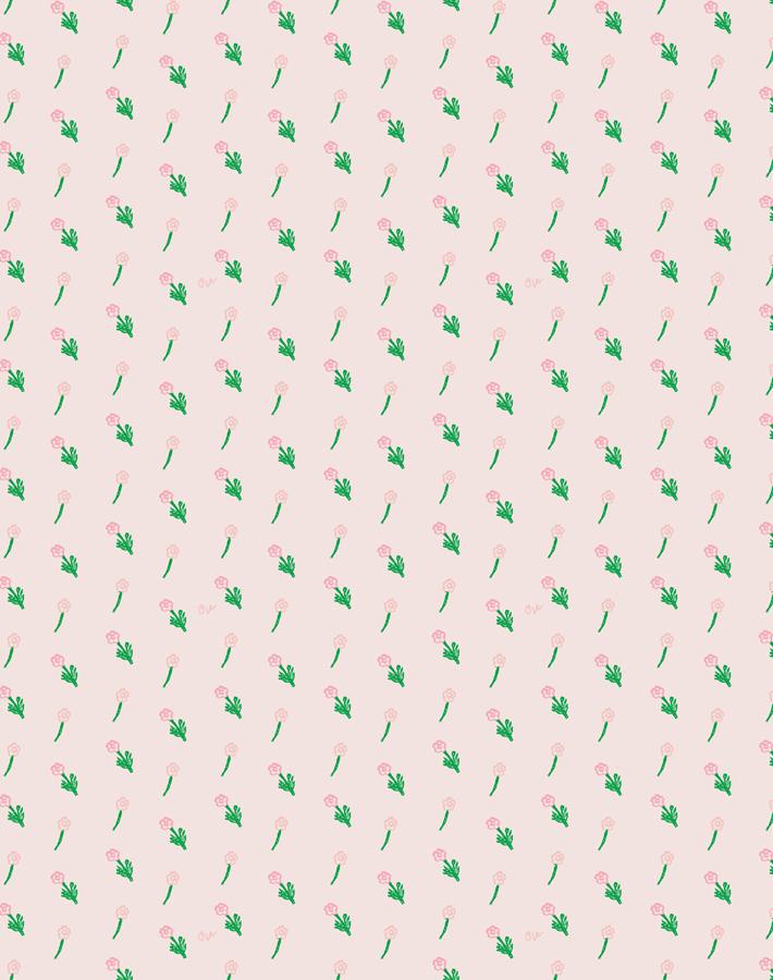 petit fleur wallpaper blush