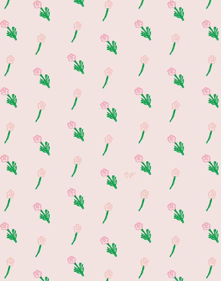 petit fleur wallpaper blush