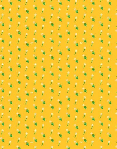 petit fleur wallpaper marigold