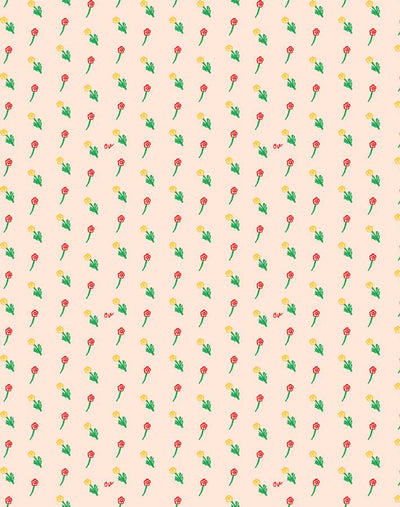 petit fleur wallpaper peach