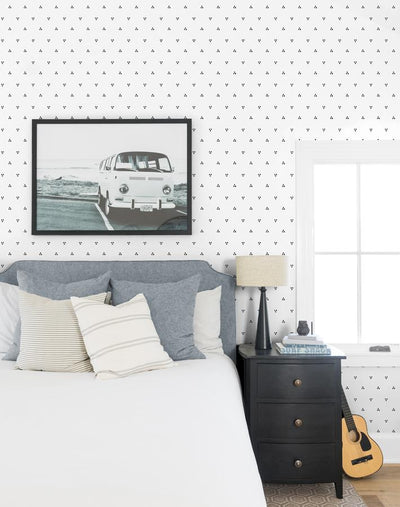 'Dainty Dot' Wallpaper by Sugar Paper - Black On White