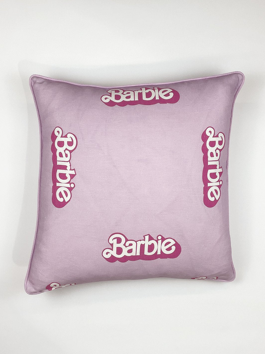 '80's Barbie™ Logo' Throw Pillow - Lavender