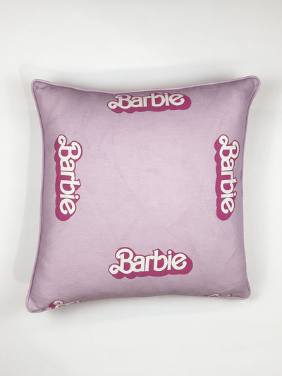 '80's Barbie™ Logo' Throw Pillow - Lavender