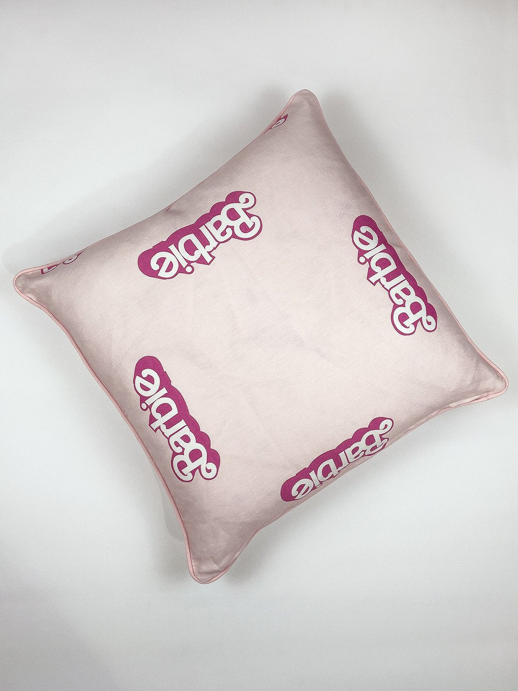 '80's Barbie™ Logo' Throw Pillow - Pink