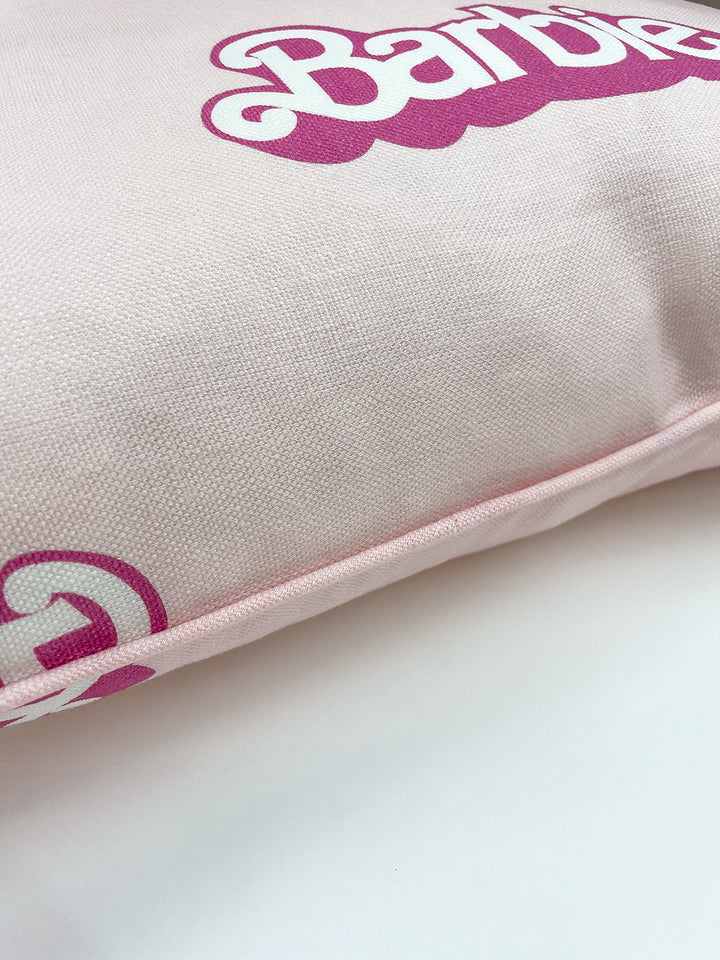 Barbie logo fabric outlet