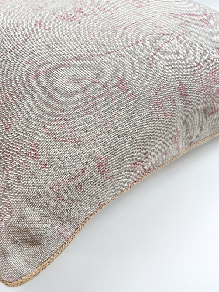 fabric by the yard barbie blueprint ballet slipper on flax linen