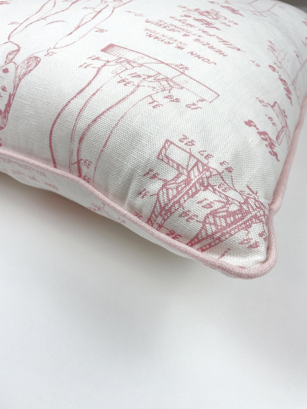barbie blueprint throw pillow ballet slipper