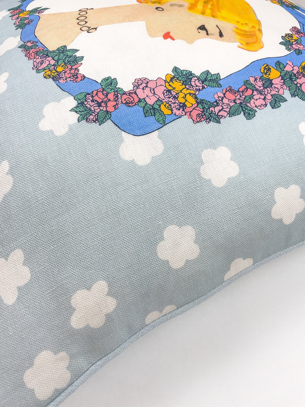 barbie cameo throw pillow sky