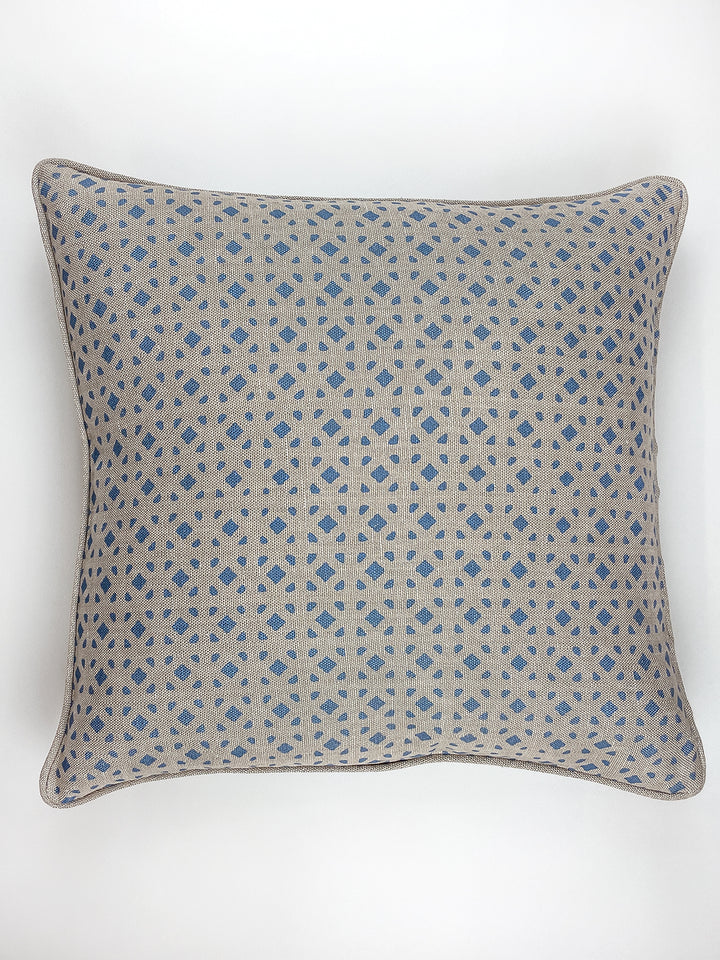 barbie dreamhouse breezeblocks throw pillow blue