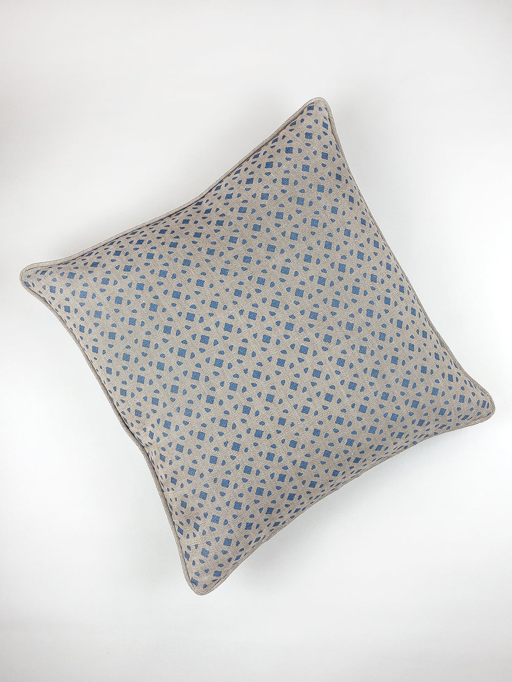 barbie dreamhouse breezeblocks throw pillow blue
