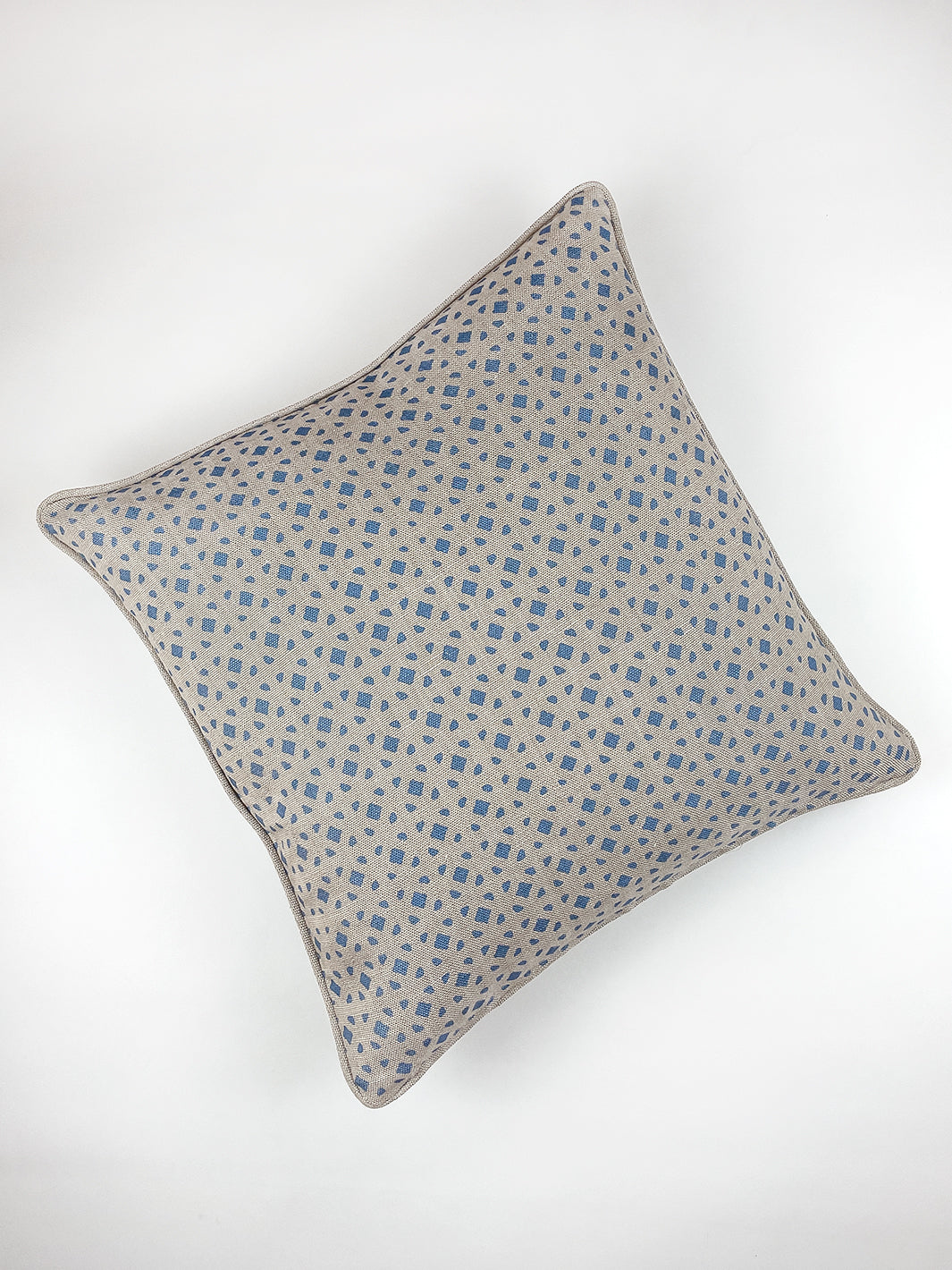 barbie dreamhouse breezeblocks throw pillow blue