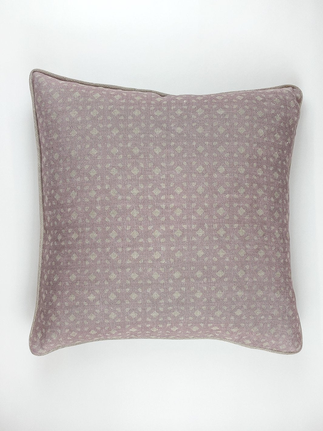 'Barbie™ Dreamhouse Breezeblocks' Throw Pillow - Lavender on Flax Linen