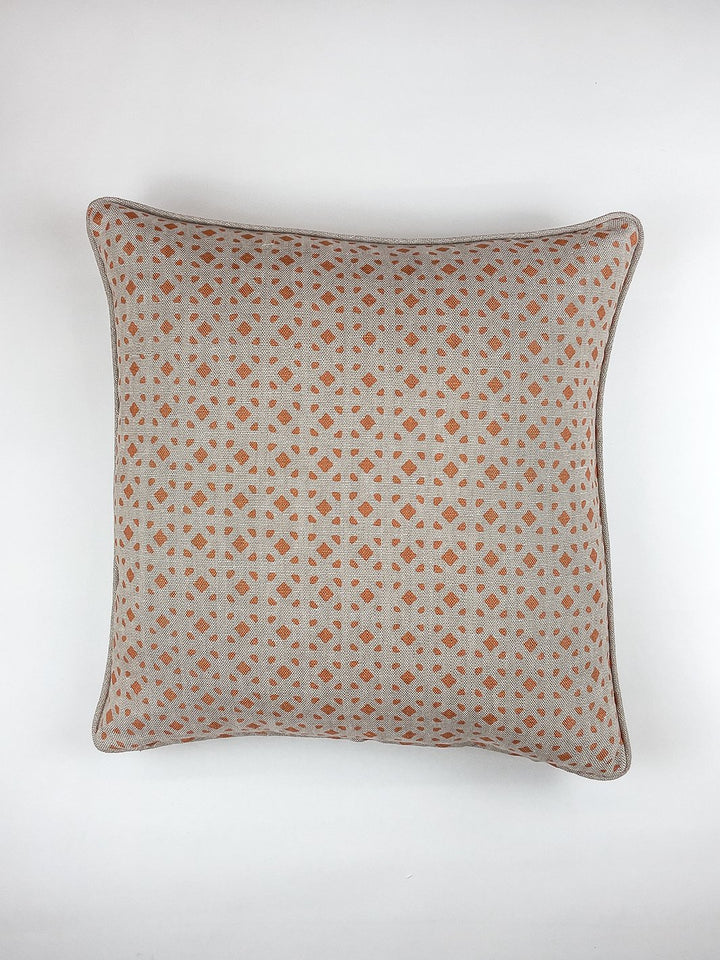 barbie dreamhouse breezeblocks throw pillow orange