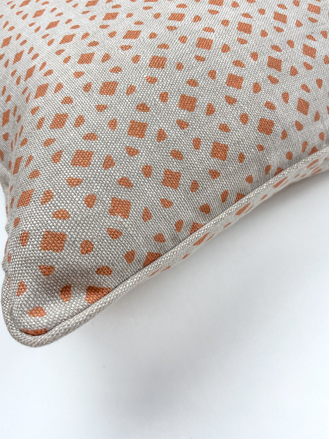 barbie dreamhouse breezeblocks throw pillow orange
