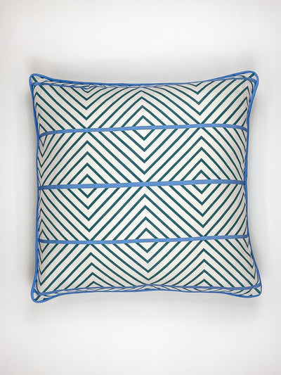 barbie dreamhouse diamond throw pillow teal blue