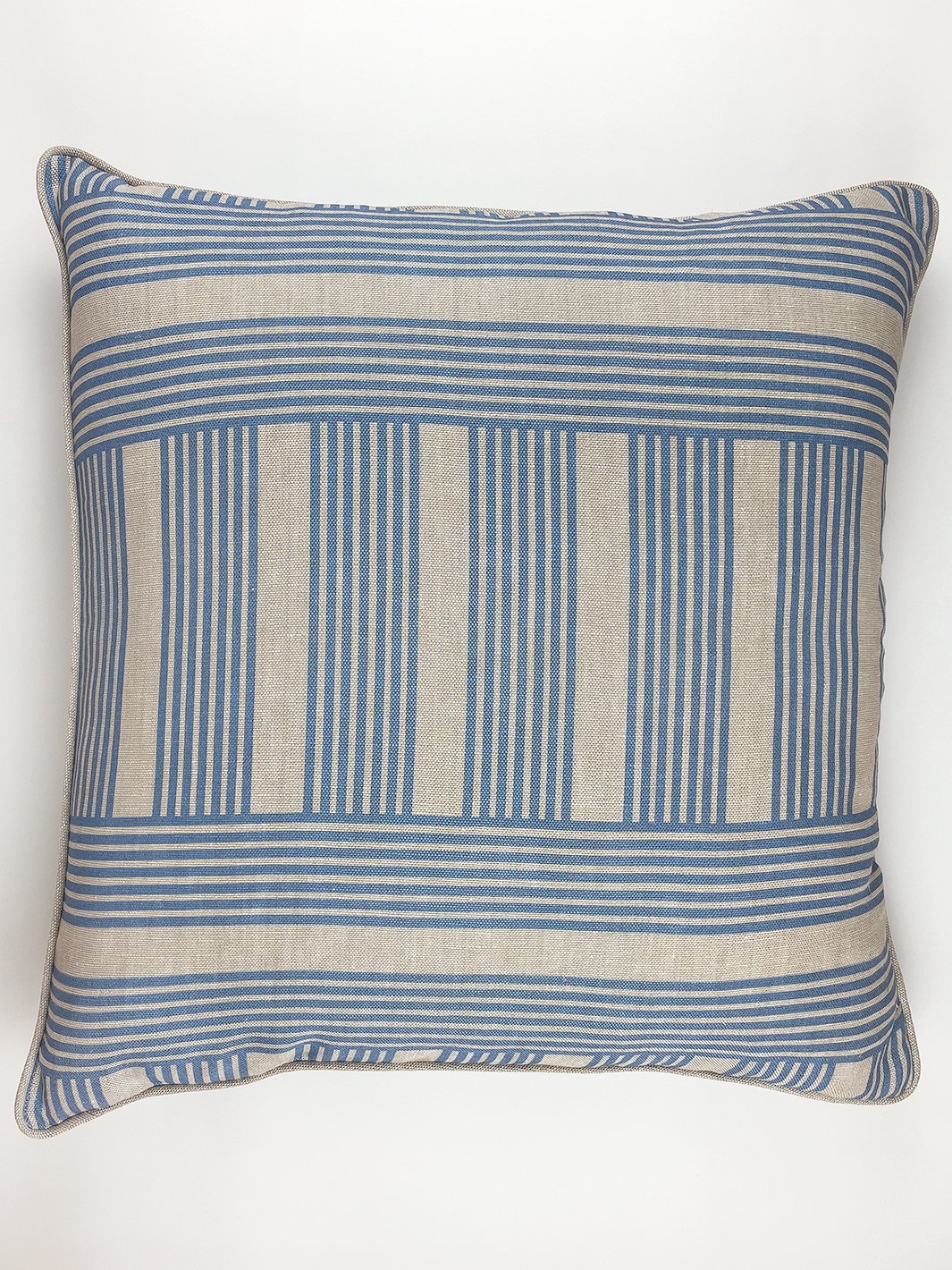 'Roman Holiday Grid' Throw Pillow by Barbie™ - Blue