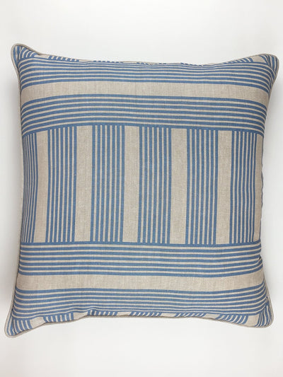 'Roman Holiday Grid' Throw Pillow by Barbie™ - Blue