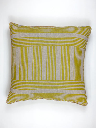 'Roman Holiday Grid' Throw Pillow by Barbie™ - Daffodil