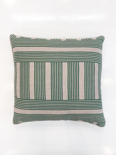 'Roman Holiday Grid' Throw Pillow by Barbie™ - Green
