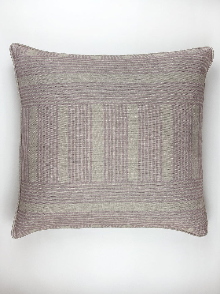 BarbieShoppe Roman Holiday Grid Throw Pillow by Barbie Lilac Home Decor Wallshoppe
