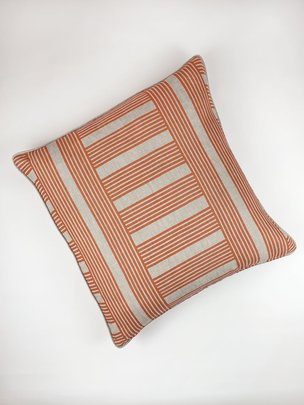 BarbieShoppe Roman Holiday Grid Throw Pillow by Barbie Terracotta Home Decor Wallshoppe