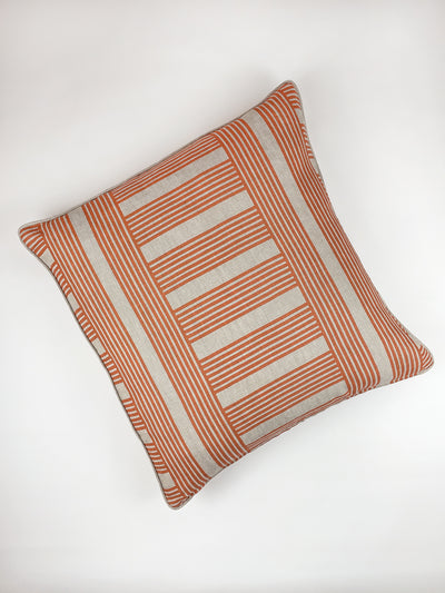'Roman Holiday Grid' Throw Pillow by Barbie™ - Terracotta