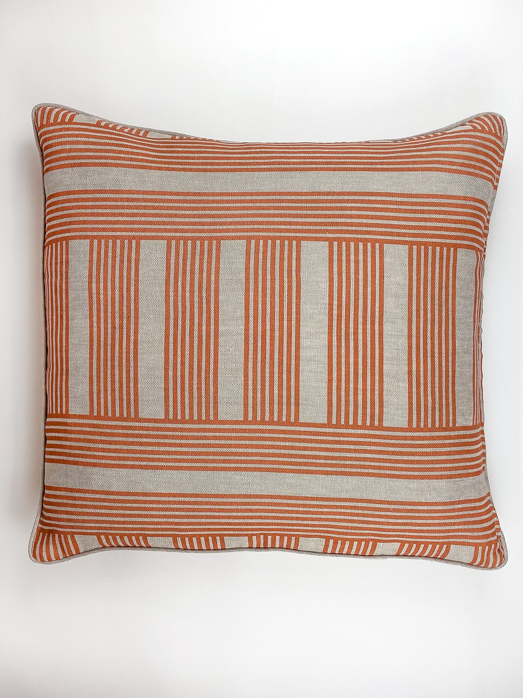 'Roman Holiday Grid' Throw Pillow by Barbie™ - Terracotta