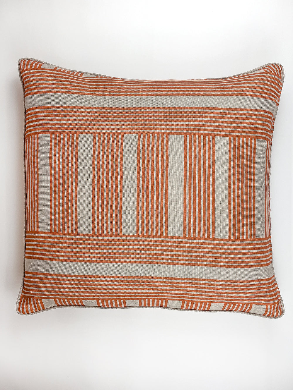 fabric by the yard roman holiday grid terracotta