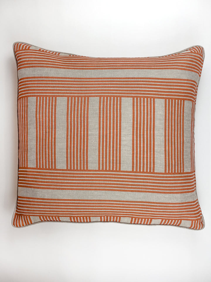 fabric by the yard roman holiday grid terracotta